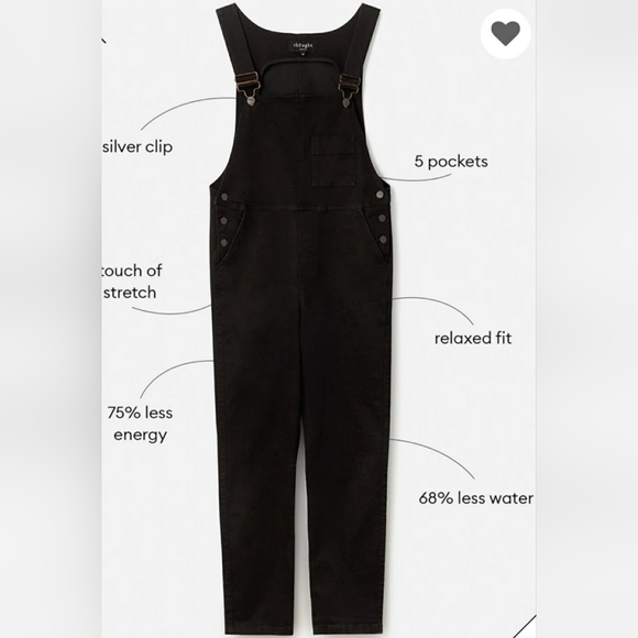 Thought Clothing Essential Organic Cotton Dungarees/Overalls - Picture 8 of 8